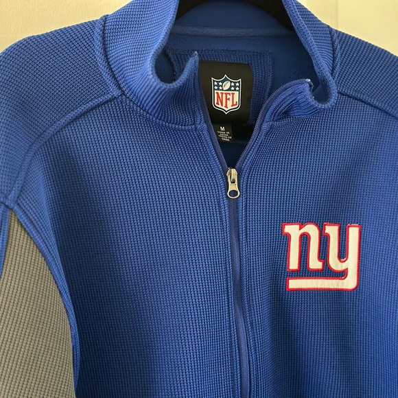 Official NY Giants Thermal Knit Full Zip Jacket - Picture 3 of 8